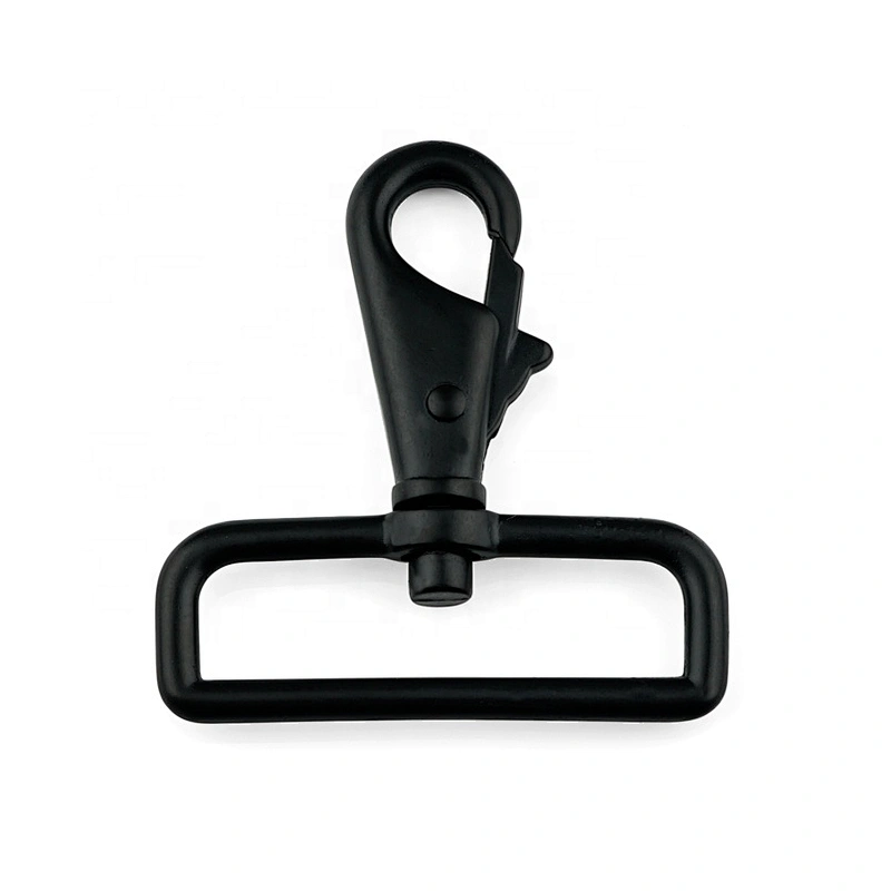 Manufacturer Direct Wholesale 1.5 Inch Black Swivel Bag Strap Metal Snap Hook
