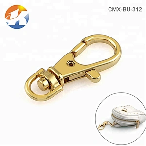 Hot Sale Bag Hardware Metal Swivel Eye Snap Hook Keyring, Wholesale Gold Metal Snap Hook For Handbag