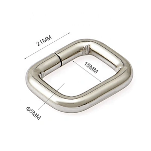 Factory Direct Wholesale 15mm Camera Bag Strap Nickel Iron Metal Buckle for Backpack