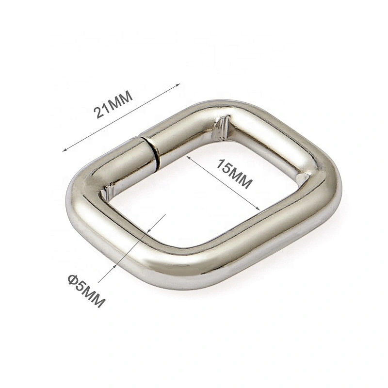 Factory Direct Wholesale 15mm Camera Bag Strap Nickel Iron Metal Buckle for Backpack