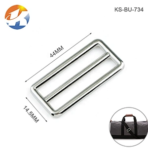 Zinc Alloy Die Casting Metal Bag Buckle, Wholesale Silver 38mm Metal Adjustable Buckle for Backpack