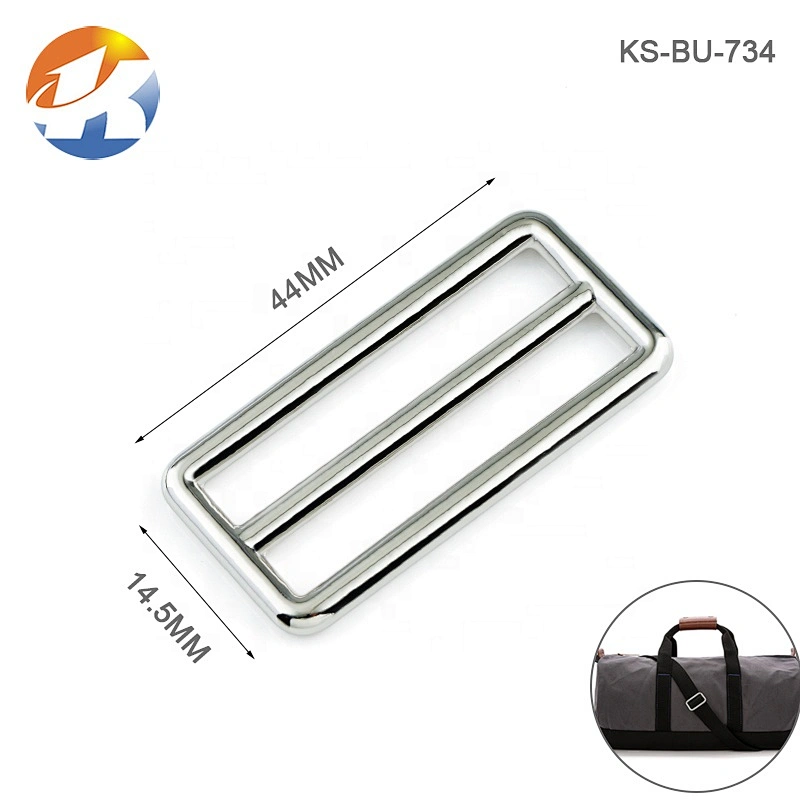 Zinc Alloy Die Casting Metal Bag Buckle, Wholesale Silver 38mm Metal Adjustable Buckle for Backpack