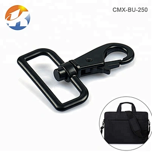 Professional Manufacturer Zinc Alloy Black Carabiner Snap Hook