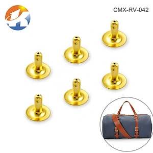 High End Quality Single Head Iron Custom Gold Rivet