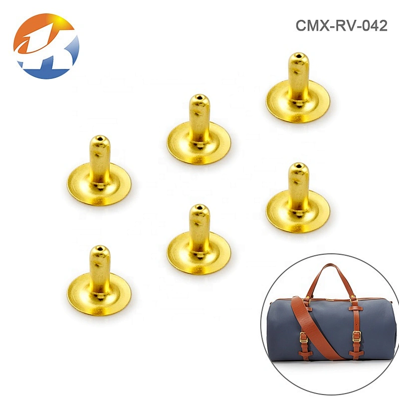 High End Quality Single Head Iron Custom Gold Rivet