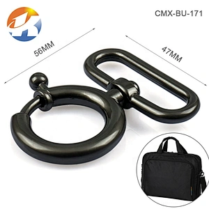 Wholesale Zinc Alloy 38mm Gold Plated Metal Spring Snap Hook for Bags, Durable and Nickel-free Metal Swivel Snap Hook