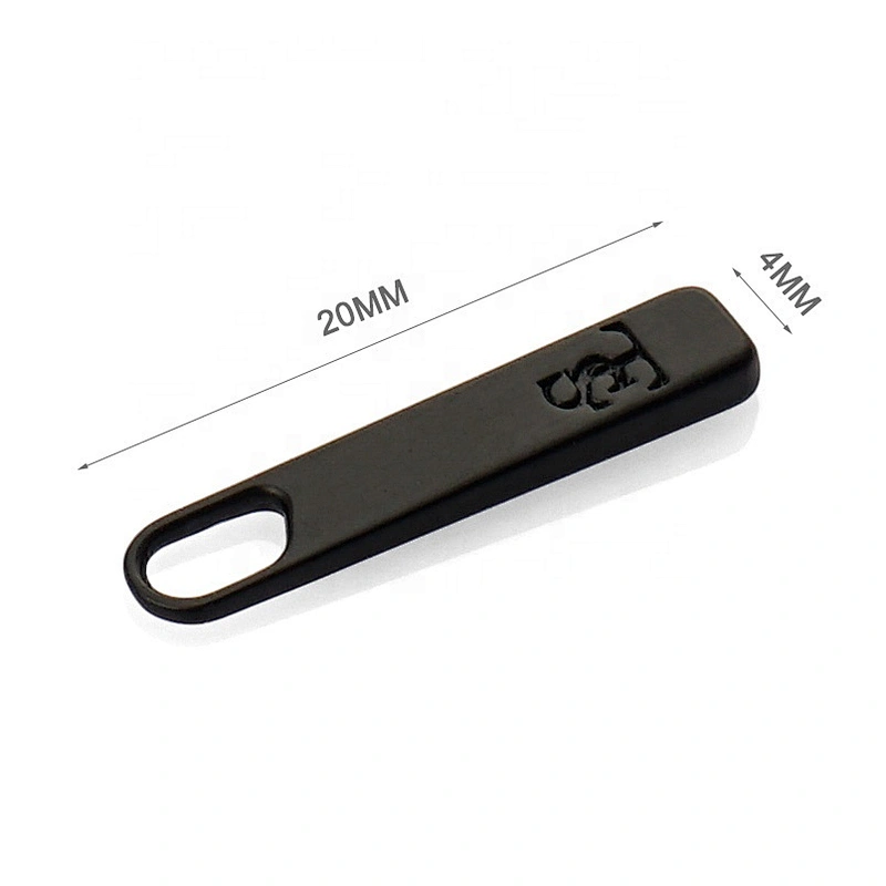 Bag Matt Black Metal Zipper Puller for Wallet, Custom Logo Small Metal Zipper Pull