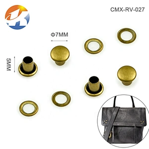 Bag/Leather Accessories Black Nickel Metal Rivet Stud