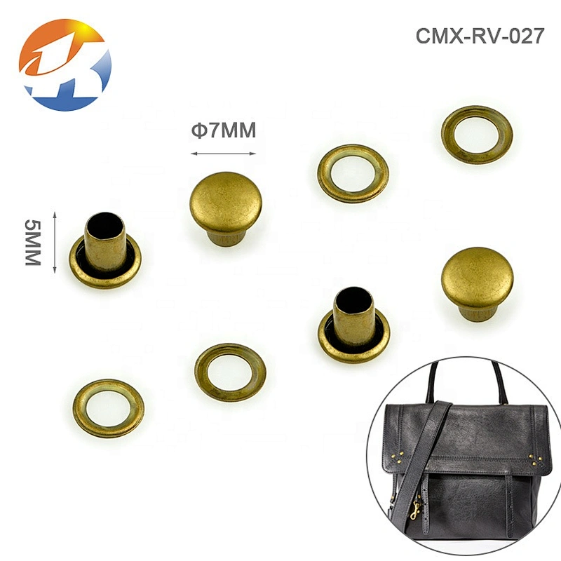 Bag/Leather Accessories Black Nickel Metal Rivet Stud