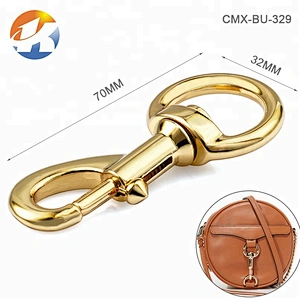 Hot Sale Gold Metal Spring Snap Hook for Bag, Purse Hardware Metal Snap Hook