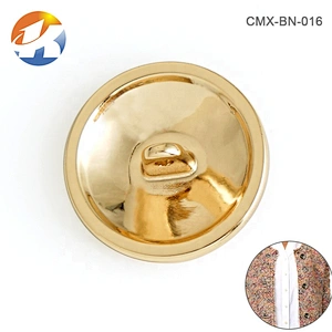 Fashion Design Customized Logo Metal Shank Button, Metal Gold Sewing Button For Garment