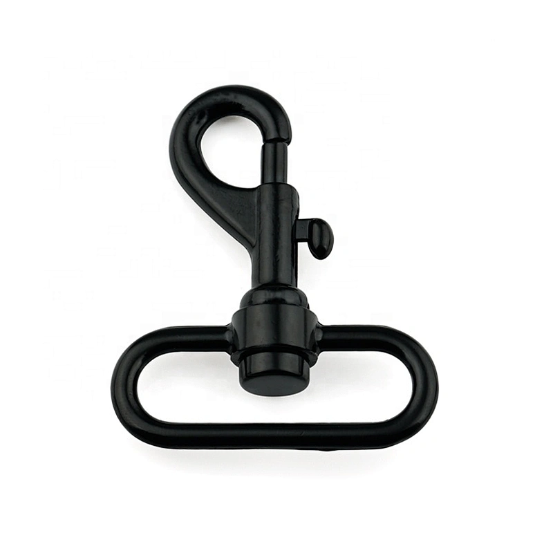 Wholesale Bag Hardware 38mm Metal Swivel Black Snap Hook For Strap