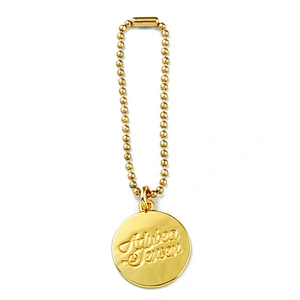 Fashion Custom Bag Hardware Gold Metal Tag with Chain for Handbags, Design Engraved Logo Hanging Metal Name Tag Label for Bag