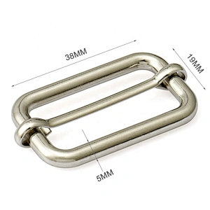 Factory Price 38mm Iron Metal Tri-Glide Buckle, School Bag Metal Adjustable Strap Buckle