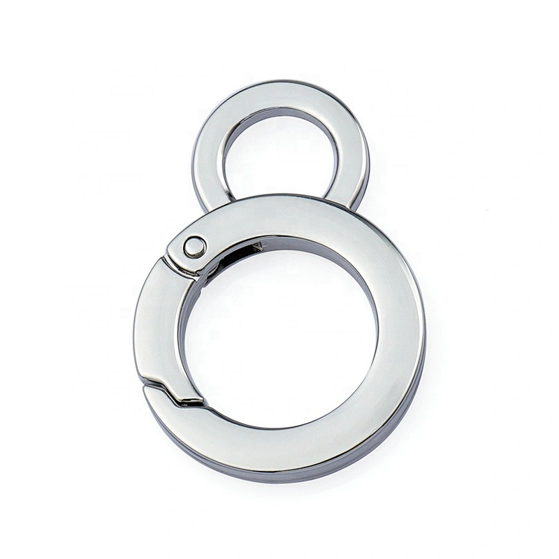 Wholesale Fashion High Quality 20mm Metal Key Ring Clasp, Zinc Alloy Metal Snap Hook with Hole for Bags