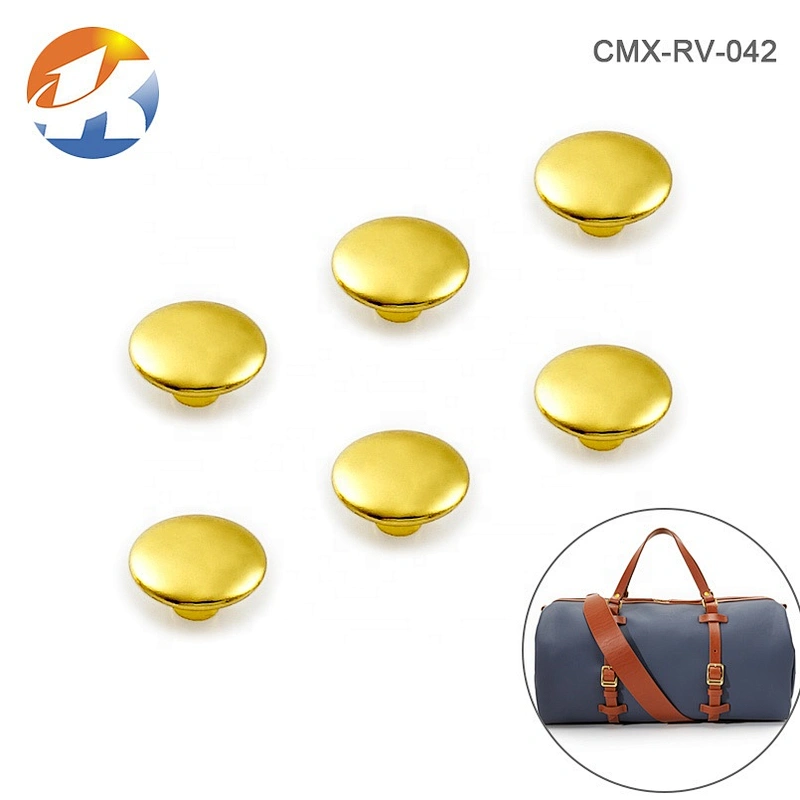 High End Quality Single Head Iron Custom Gold Rivet