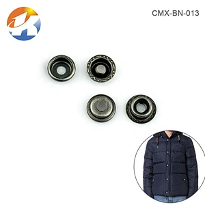 Eco-Friendly Best Price Metal Button For Bags, Garment Accessories Custom 4 Parts Metallic Snap Buttons