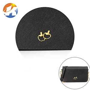 Fashion Gold Double Apples Shape Custom Purse Plate Logo
