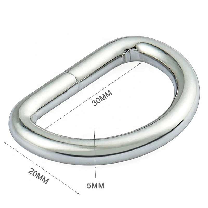 Wholesale Cheap Leather Bag Metal D-Ring Buckle 1 Inch, Matt Nickel Iron Metal D Ring for Backpack