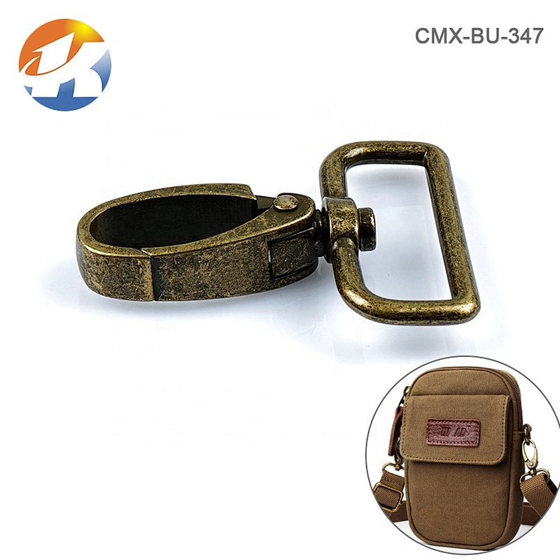 Durable Bag's Strap Metal Snap Hook, Wholesale Bronze Metal Spring Snap Hook for Bag