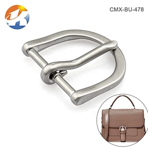 Custom High Quality 30mm Metal Belt Pin Buckle, Zinc Alloy Die-casting Nickel Metal Pin Buckle for Belt