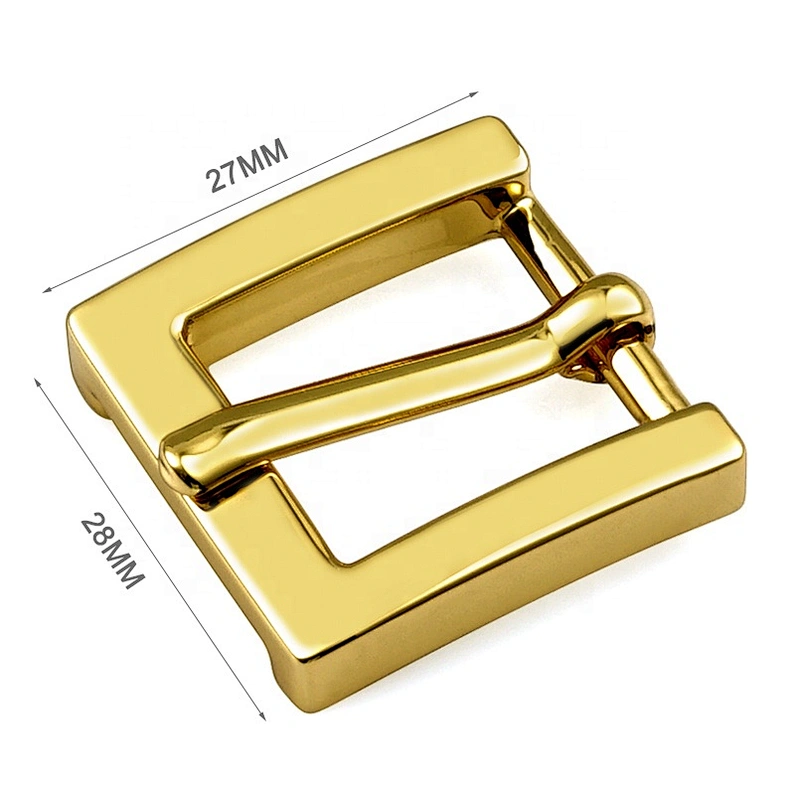 Factory Price Custom Gold Plated Metal Pin Buckle, Wholesale Handbags Hardware Zinc Alloy Adjustable Metal Buckle for Bag