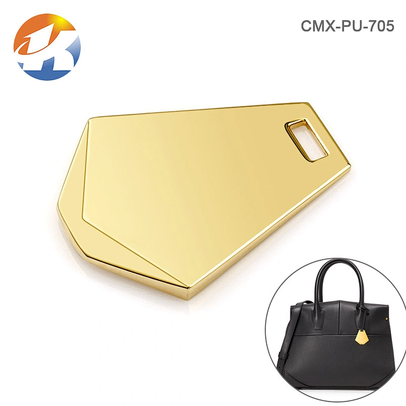 Professional Custom Hang Gold Handbag Labels Metal