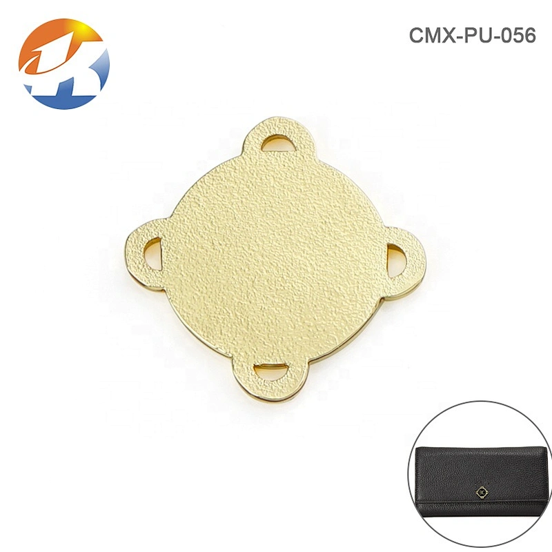 Custom Bikini Metal Clothing Tag Labels, Sewing Round Metal Plate Logo with Holes for Clothing