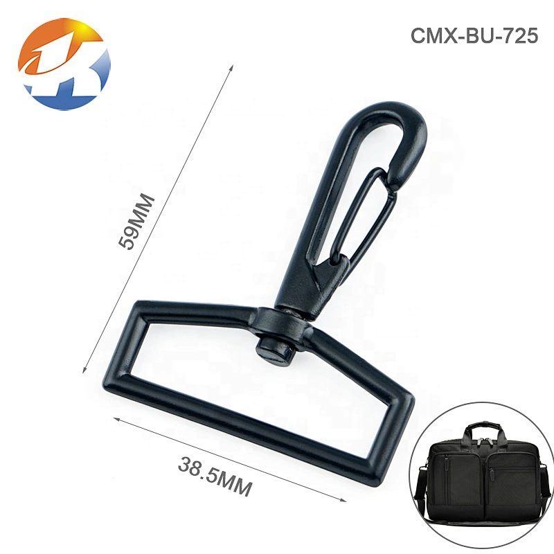 Wholesale Factory Price 38mm Metal Clasp for Bag, Zinc Alloy Metal Spring Swivel Hook Snap For Bag
