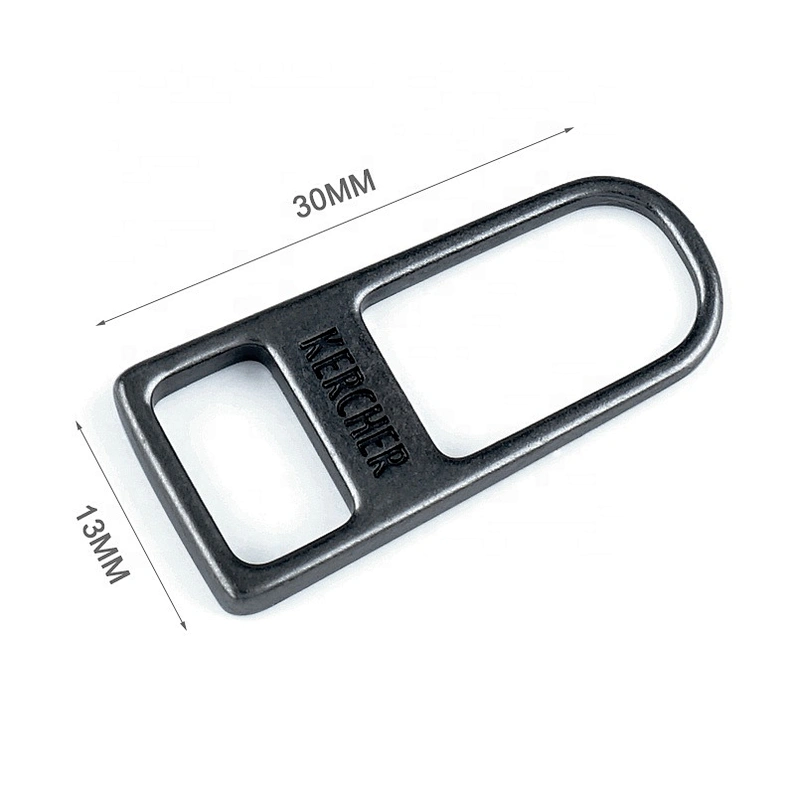 Professional Custom Engraved Logo Metal Zipper Puller, Zinc Alloy Metal Zip Puller for Bags
