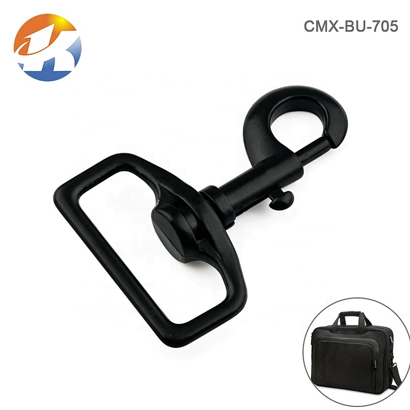 Wholesale Factory Price 38mm Black Leash Metal Snap Hook for Bag