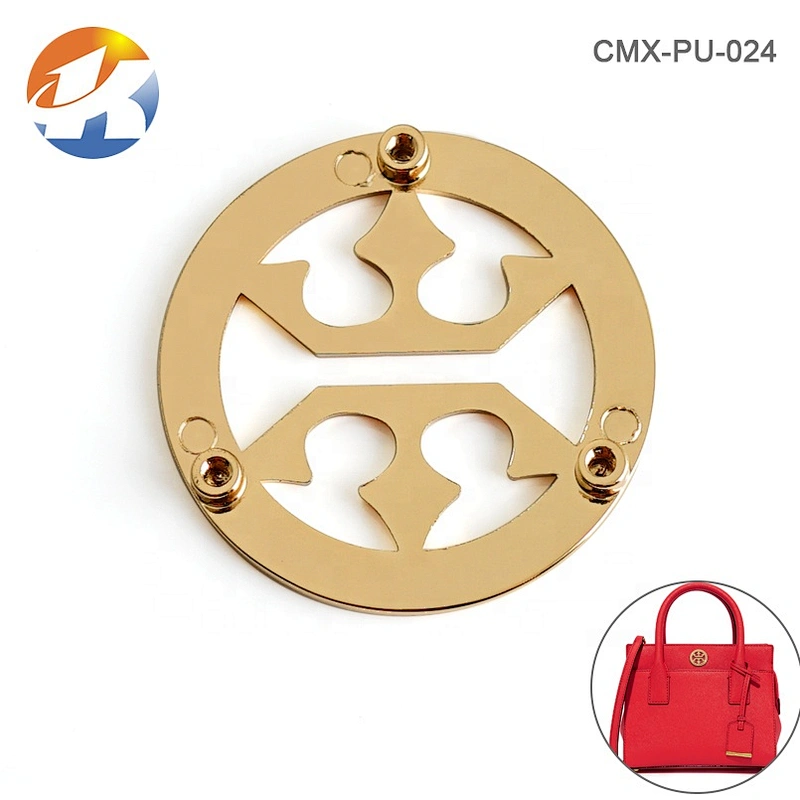 High Quality Custom Round Metal Engraving Tags With Hollow Logo