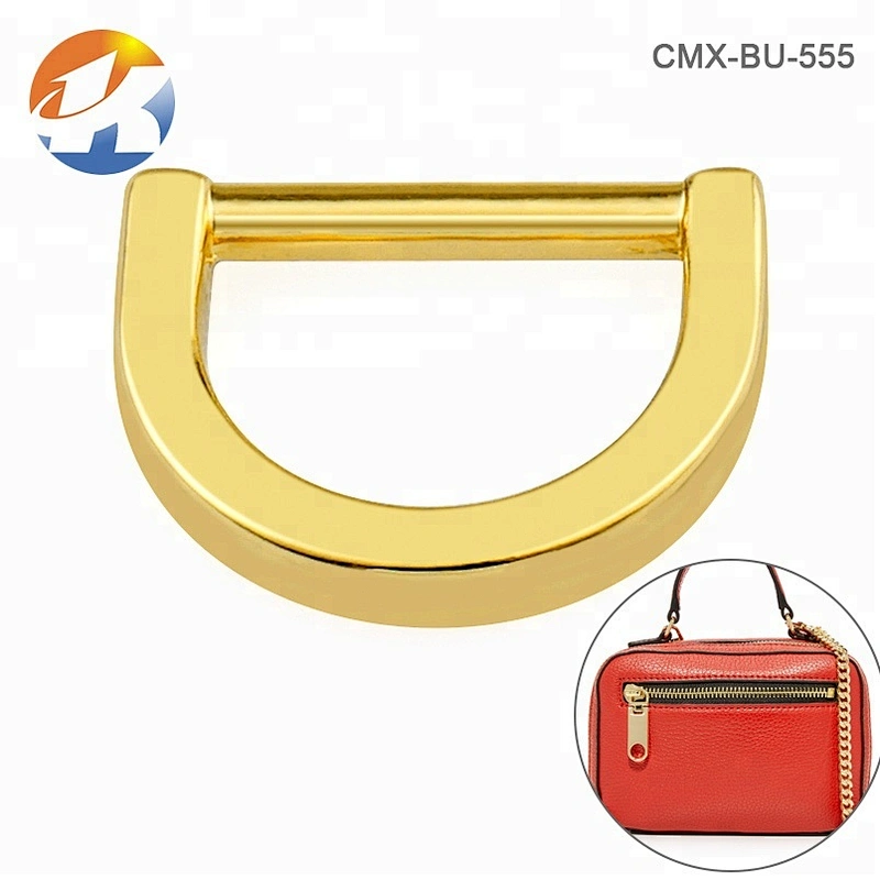 High Quality Zinc Alloy  Gold Metal D Ring, Bag Hardware Small 12mm Gold Metal D Ring for Handbag