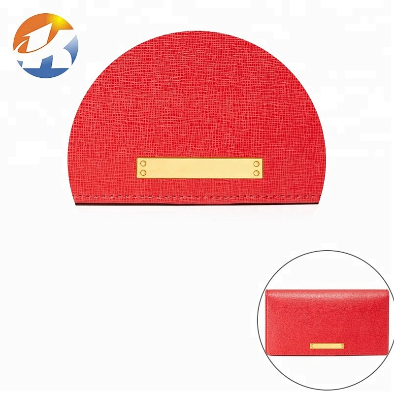Wholesale Rectangle with 4 Holes Sewing Blank Metal Tag, Custom Gold Plated Metal Clothing Label