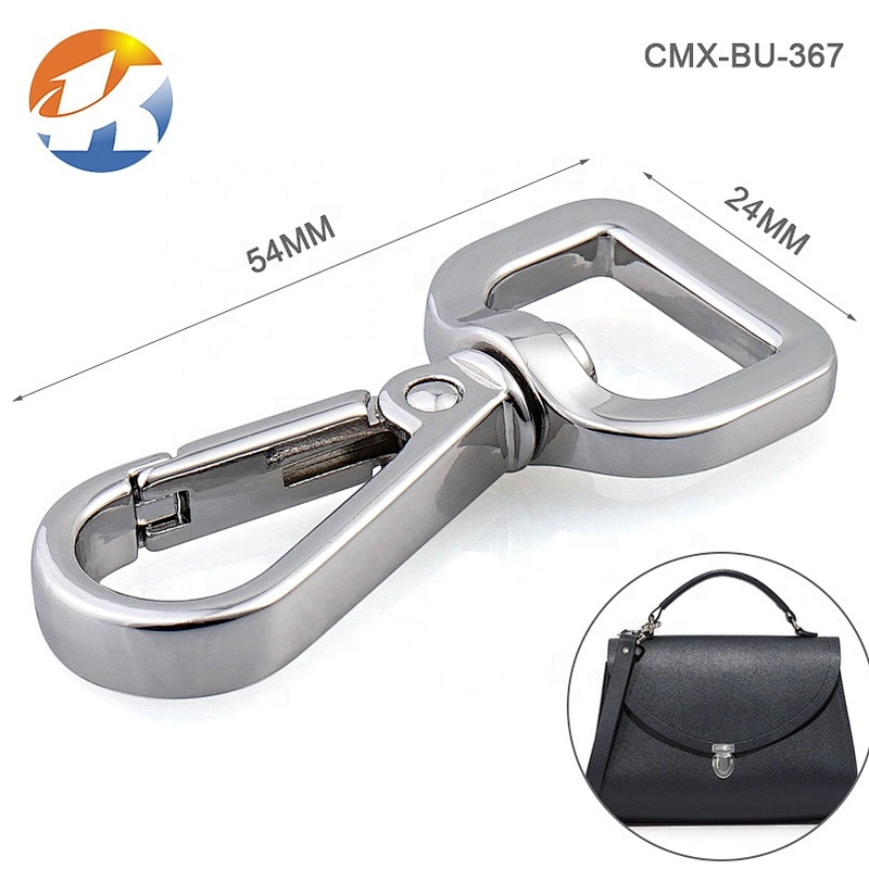 Bag Accessories Zinc Alloy Metal Swivel Eye Snap Hook, Wholesale Top Quality Metal Rose Gold Trigger Snap Hook for Handbag