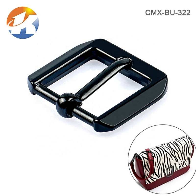 High Quality Black Metal Pin Belt Buckle,  Custom Adjustment Metal Buckle for Bags