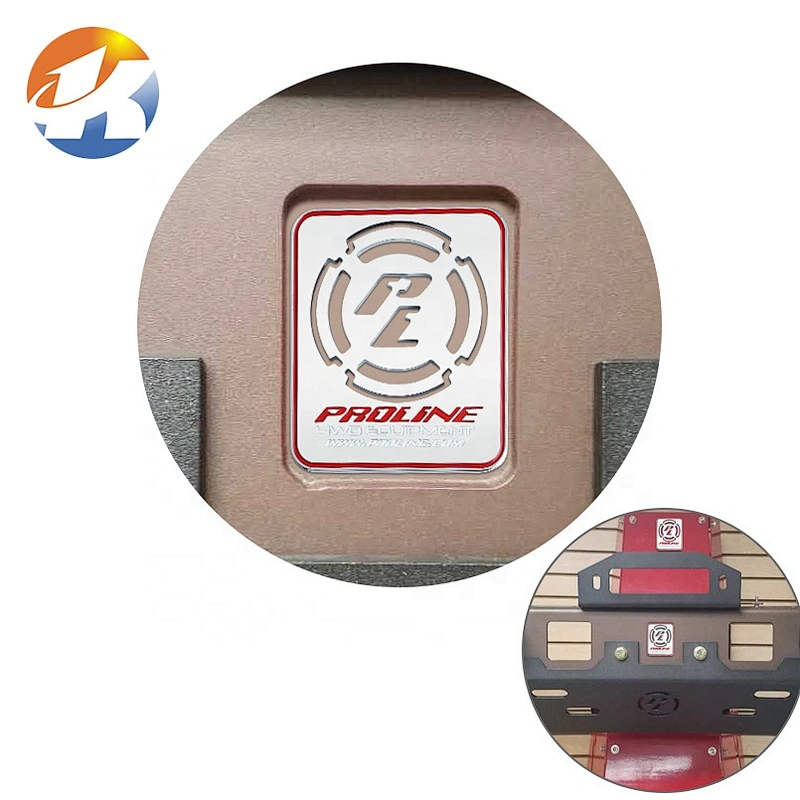 New Product Design Adhesive Metal Name Tag for Machine, Custom Metal Logo with 3M Adhesive