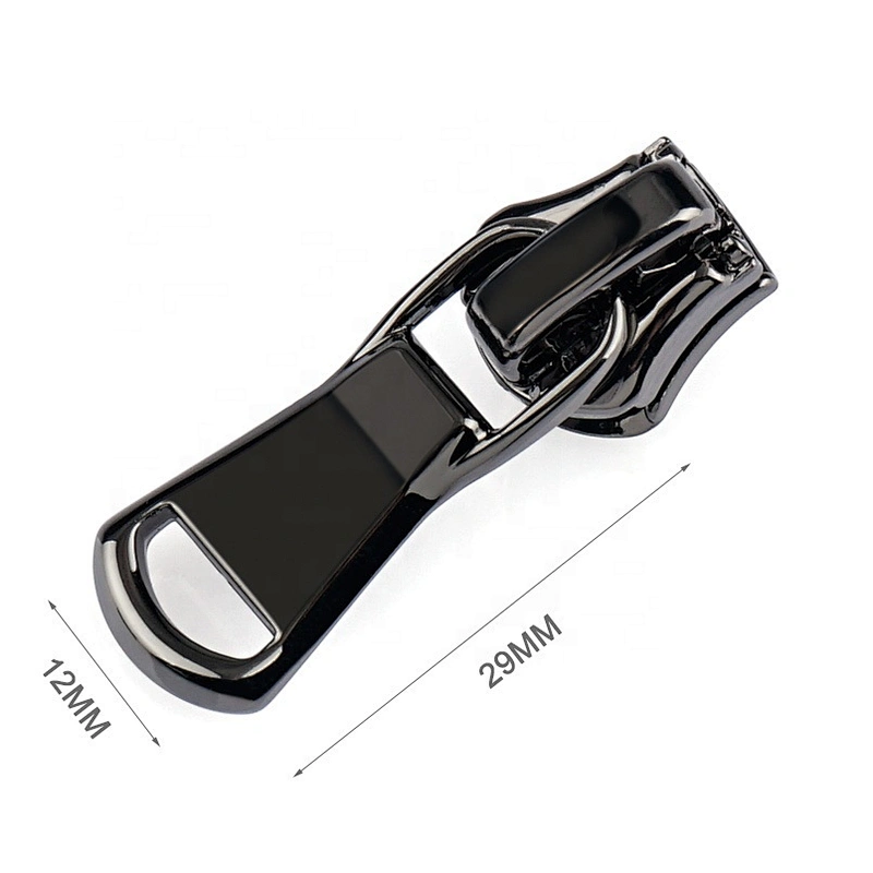 Dongguan Factory Wholesale Bag Hardware Metal Zipper Pulls, Custom Gunmetal Metal Zipper Puller Slider for Clothing