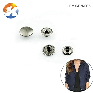 Wholesale 4 Parts Metal Button For Coat, High-Grade Metal Snap Button For Clothing