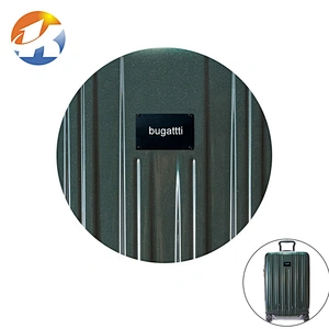 Custom Self Adhesive Black Metal Logo Label, Can Larse Logo Metal Nameplate for Bags