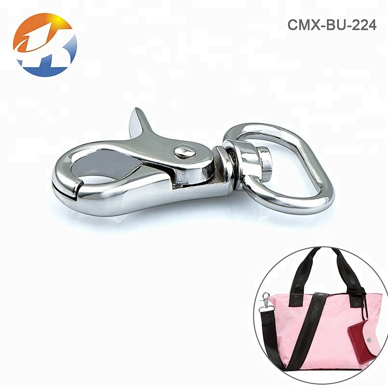 Bag Accessories Metal Dog Swivel Snap Hook For Handbag, Zinc Alloy Die-casting Metal Dog Hook *