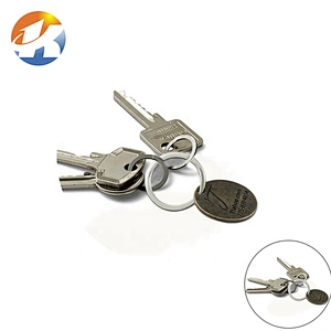 Bag Accessories Custom Die-Casting Engraved Logo Metal Name Tag with Keyring