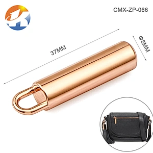 Custom Glossy Rose Gold Metal Zipper Pullers