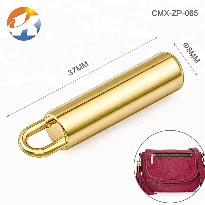 Fancy Black Engraved Logo Zip Puller Metal For Bags