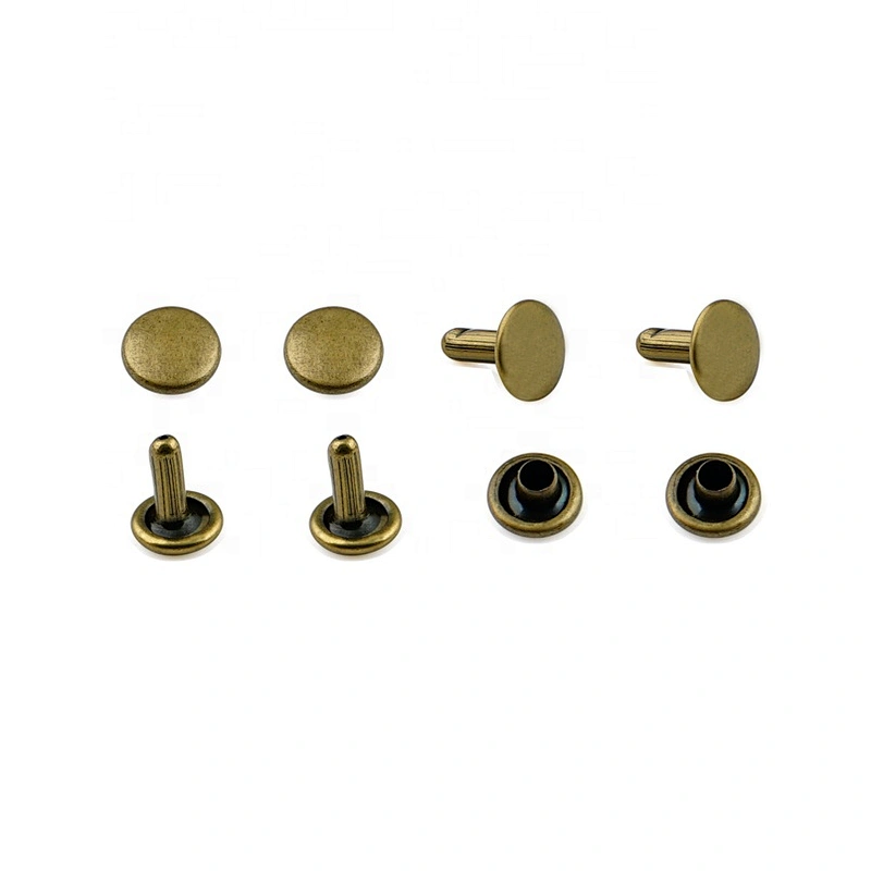 Decorative Metal Domed Cap Clothing Rivet, Custom Metal Garment Rivets And Studs For Clothes