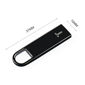 Factory Price Gunmetal Metal Handbag Zipper Puller, Metal Zipper Pull for Bags and Wallet