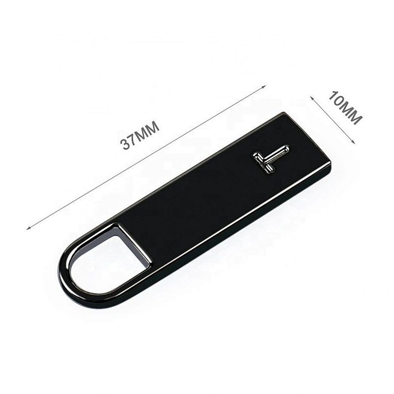 Factory Price Gunmetal Metal Handbag Zipper Puller, Metal Zipper Pull for Bags and Wallet