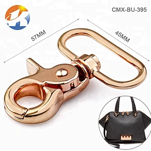 Hot Selling High Quality Fashion Rose Gold Metal Swivel Snap Hook For Handbags