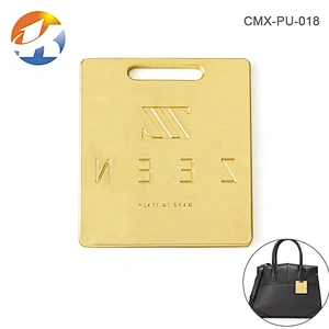 Excellent Bag Accessories Hanging Metal Brand Tags, Custom Engraved Logo Metal Name Tag for Handbags