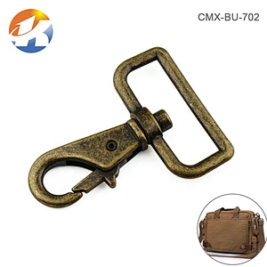 Backpack Accessories Alloy Bronze 1.5 Inch Metal Swivel Spring Snap Dog Hook For Bag